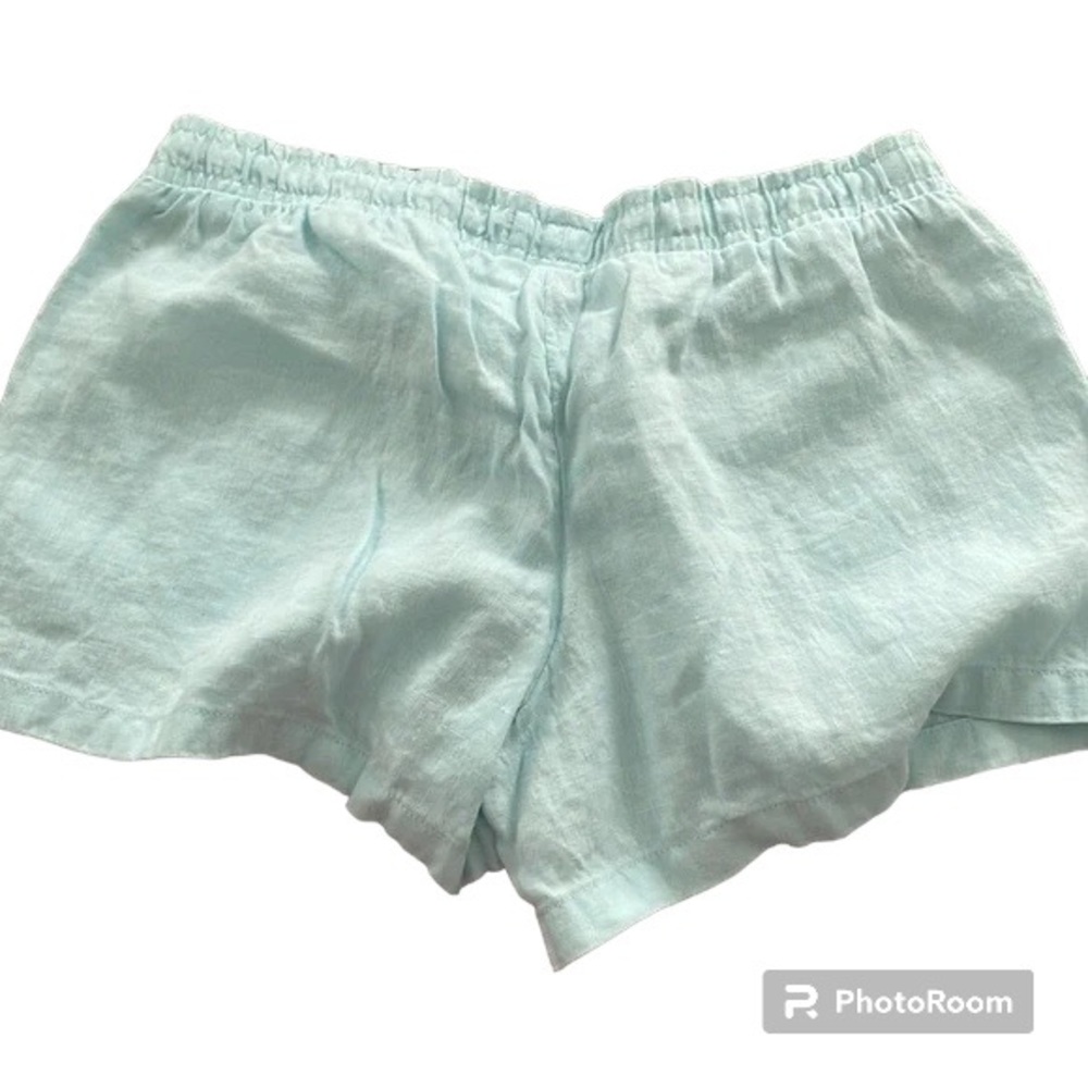 Lilly Pulitzer Drawstring Baybreeze Linen Shorts Whisper Blue Medium - Picture 5 of 6